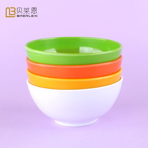 彩色创意米饭碗密胺面碗塑料碗小碗汤碗仿瓷餐具粥碗火锅酱料碗